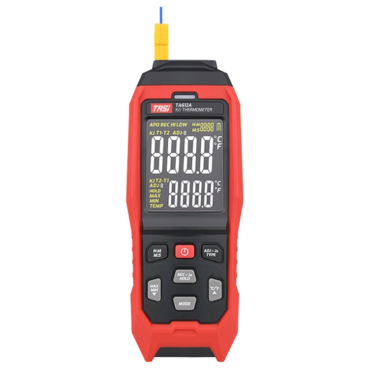 TASI Contact Temperature Meter K-Type Thermocouple Probe Thermometer, Style:, TA612A Single Channel, TA612B Dual Channels, TA612C 4 Channels TA612A Single Channel