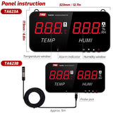 TRSI TA623A Industrial Wall-mounted Thermometer Hygrometer, Built-in Probe, TA623A