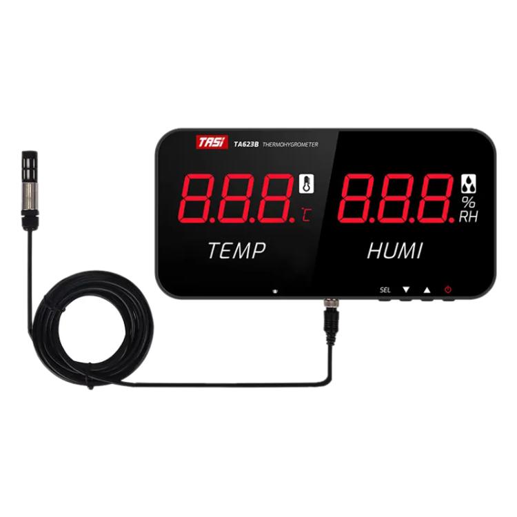 TRSI TA623B Industrial Wall-mounted Thermometer Hygrometer, External 5-meter Probe, TA623B TA623B