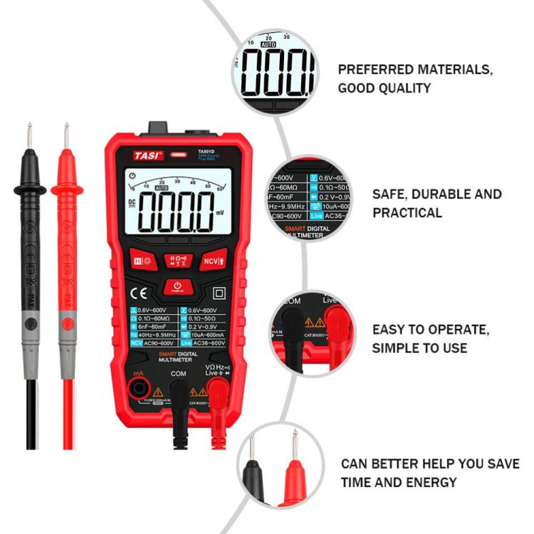 TASI TA801D Multi-function Digital High Precision Multimeter, TA801D