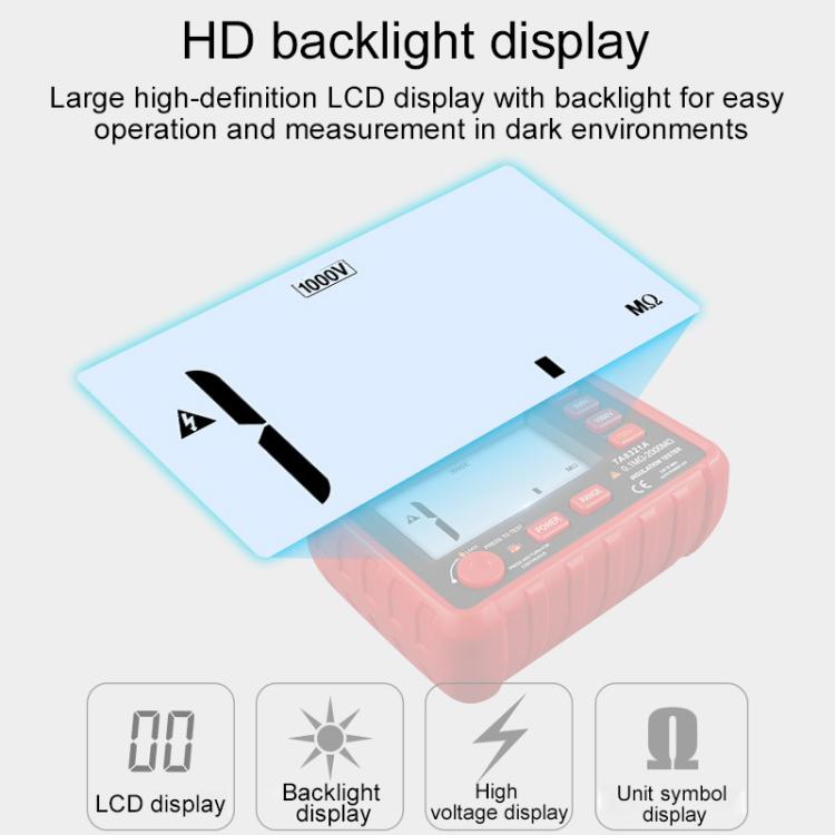 TASI TA8322A High Voltage Digital Electronic Meter Insulation Resistance Tester, TA8322A