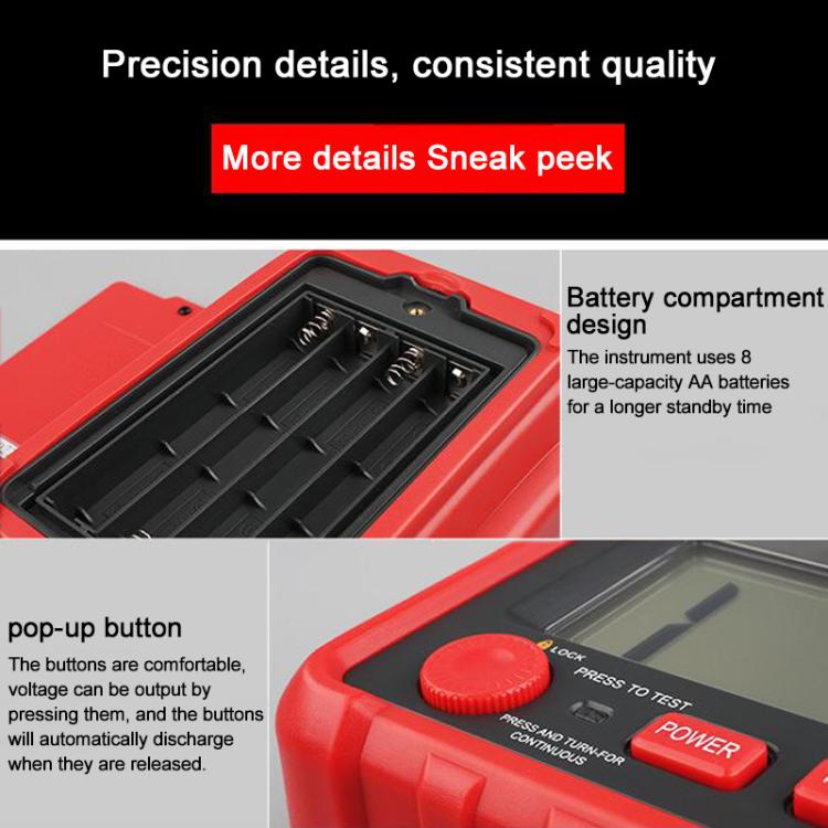 TASI TA8322A High Voltage Digital Electronic Meter Insulation Resistance Tester, TA8322A