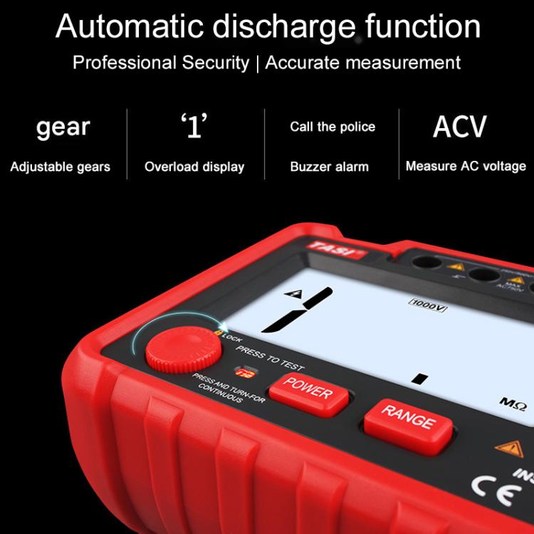 TASI TA8322A High Voltage Digital Electronic Meter Insulation Resistance Tester, TA8322A