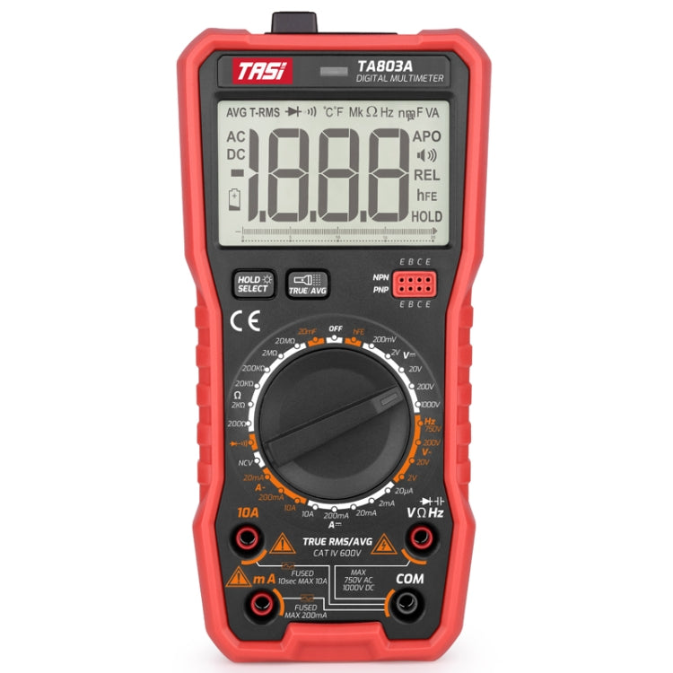 Digital High Precision Multimeter Digital Display Household Multifunction Electrician Multimeter, TASI TA803A, TASI TA803B, TASI TA803C TASI TA803A