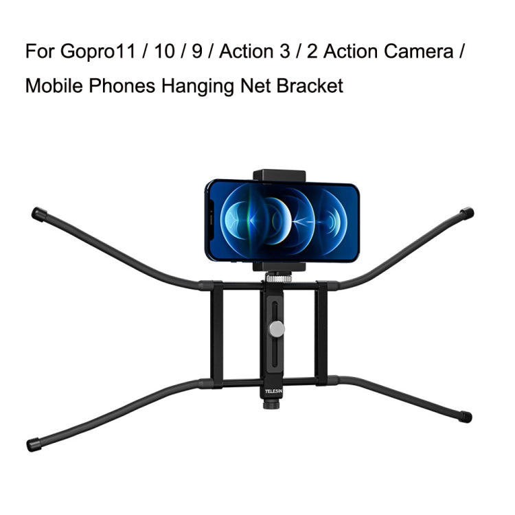 For Gopro11 / 10 / 9 / Action 3 / 2 TELESIN TE-FM-001 Action Camera Hanging Net Bracket, TE-FM-001