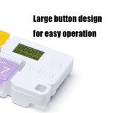 TF-248 7-Cell Smart Timing Reminder Plastic Pill Box Pill Storage Box, TF-248