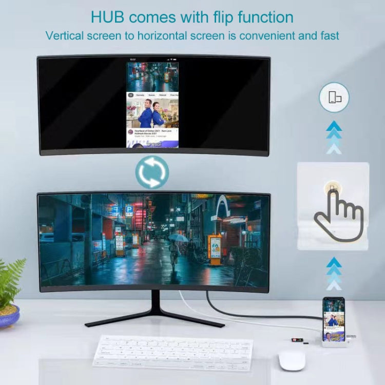 THT-020-1 Multi-functional HD Display Screen Converter with Charging Base, THT-020-1 Charging Base