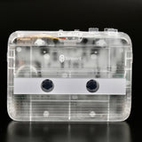 Tonivent TON007B Portable Bluetooth Tape Cassette Player, Support FM / Bluetooth Input and Output, TON007B White, TON007B, TON007T TON007T Transparent