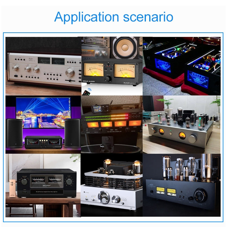 TR-35W VU Meter Power AMP Amplifier DB Table Audio Level Head Meter Sound Pressure Meter, TR-35W