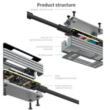 18 Kinds AV-Line Pro 1.2m Intelligent Detection Charging Data Cable, Type-C to 8 Pin, Type-C to Type-C
