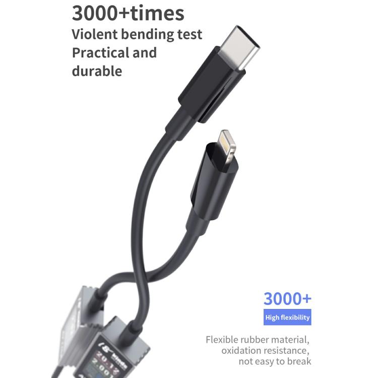 18 Kinds AV-Line Pro 1.2m Intelligent Detection Charging Data Cable, Type-C to 8 Pin, Type-C to Type-C