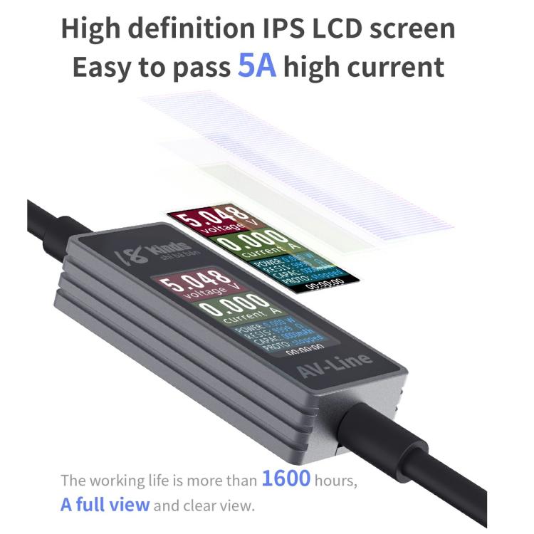 18 Kinds AV-Line Pro 1.2m Intelligent Detection Charging Data Cable, Type-C to 8 Pin, Type-C to Type-C