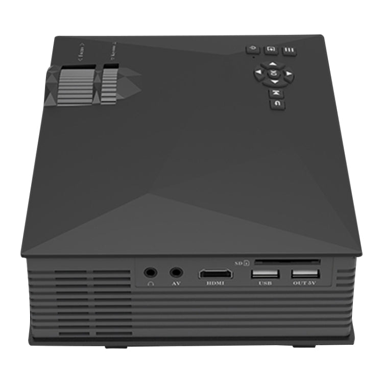 UC68 80ANSI 800x400 Home Theater Multimedia HD 1080P LED Projector, Support USB/SD/HDMI/VGA/IR, UC68 800x400