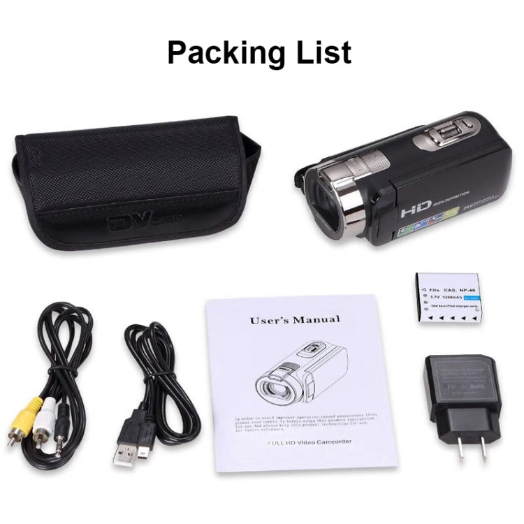 1080P 24MP Foldable Digital Camera, UK Plug