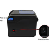 Xprinter XP-370B Barcode Printer Self-adhesive QR Code Printer Label Clothing Tag Thermal Ticket Machine, UK Plug, US Plug, EU Plug