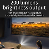 K300 Home 1080P Wireless Projector Mini 4K HD Smart Projector, US Plug, EU Plug, UK Plug, AU Plug