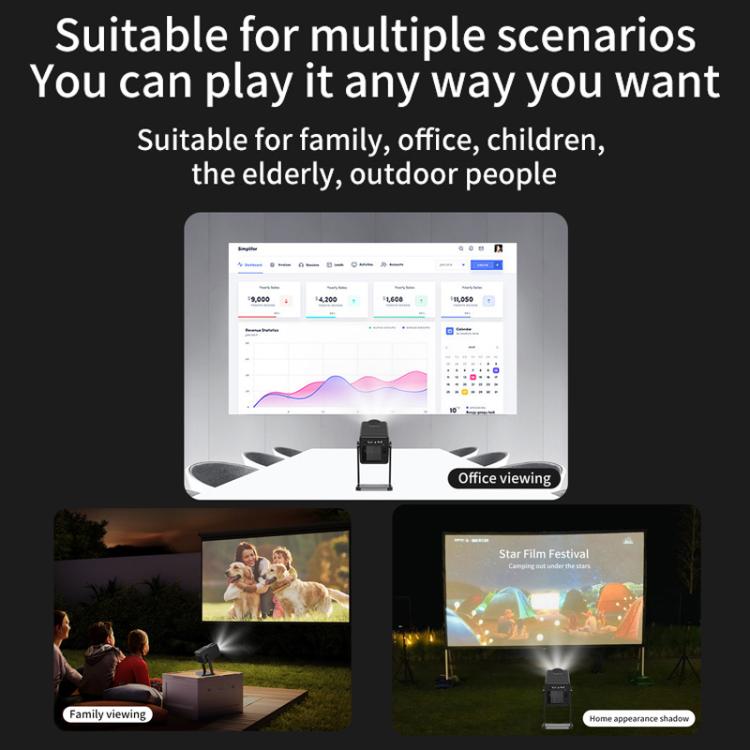 K300 Home 1080P Wireless Projector Mini 4K HD Smart Projector, US Plug, EU Plug, UK Plug, AU Plug