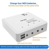 For DJI Neo Drone YX 4-port Battery Charger Charging Hub, US Plug, EU Plug, UK Plug, AU Plug