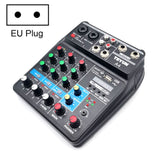 TEYUN A4 4-way Small Microphone Digital Mixer Live Recording Effector EU Plug