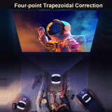 TS-2 1920 x 1080P 240ANSI HiSilicon 352 Android 9.0 Telescopic Projector, US Plug, UK Plug, EU Plug