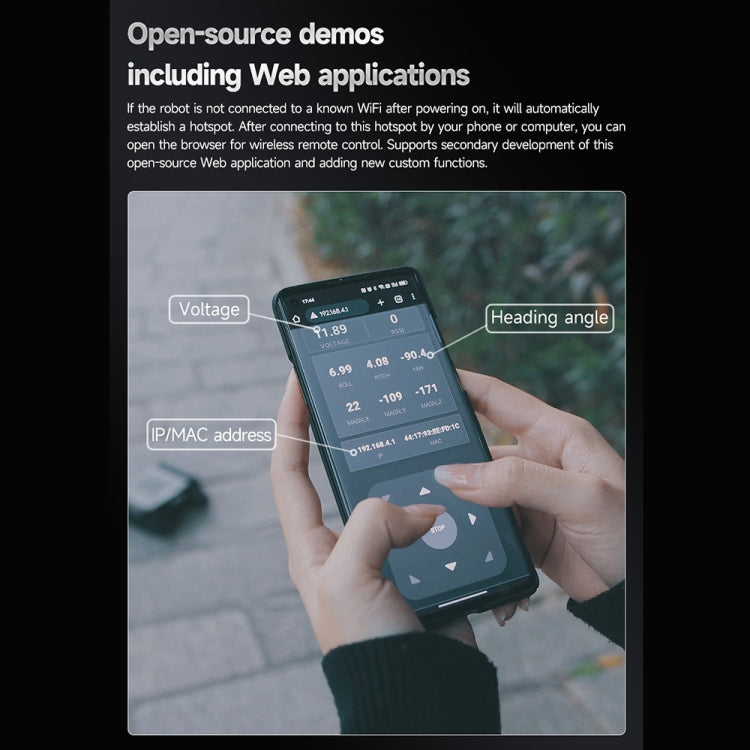 Waveshare WAVE ROVER Flexible Expandable 4WD Mobile Robot Chassis, Onboard ESP32 Module, US Plug, EU Plug, UK Plug