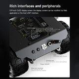 Waveshare WAVE ROVER Flexible Expandable 4WD Mobile Robot Chassis, Onboard ESP32 Module, US Plug, EU Plug, UK Plug