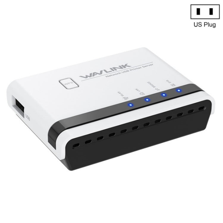 WAVLINK NU516U1 USB2.0 Wireless Printer Server With 10 / 100Mbps LAN / Bridge WiFi, US Plug, UK Plug, EU Plug, AU Plug US Plug