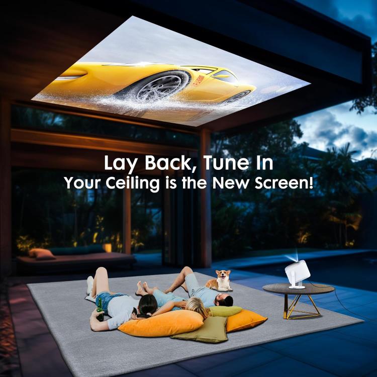 Cheerlux H1 Whale OS Version 1280x720P 180ANSI Smart Projector, with Gimbal, US Plug, UK Plug, AU Plug, EU Plug