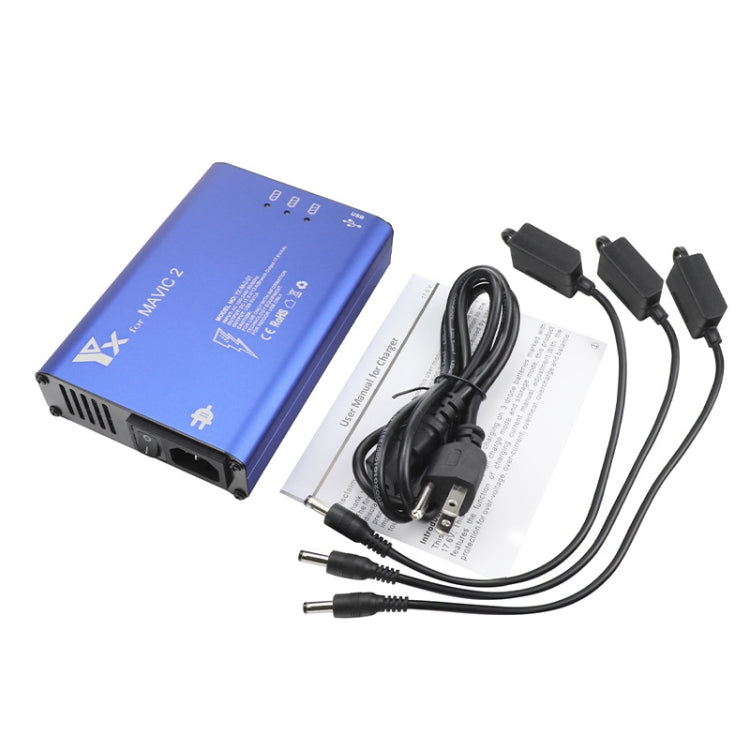 YX For DJI MAVIC 2 Aluminum Alloy Charger with Switch, US Plug