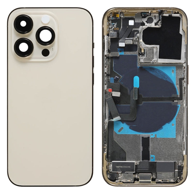 For iPhone 14 Pro Battery Back Cover Assembly, US Version, China Version, CE EU Version CE EU Version Gold