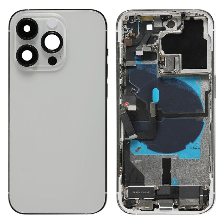 For iPhone 14 Pro Battery Back Cover Assembly, US Version, China Version, CE EU Version CE EU Version Silver