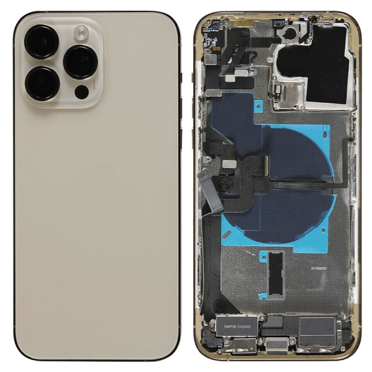 For iPhone 14 Pro Max Battery Back Cover Assembly, US Version, China Version, CE EU Version China Version Gold