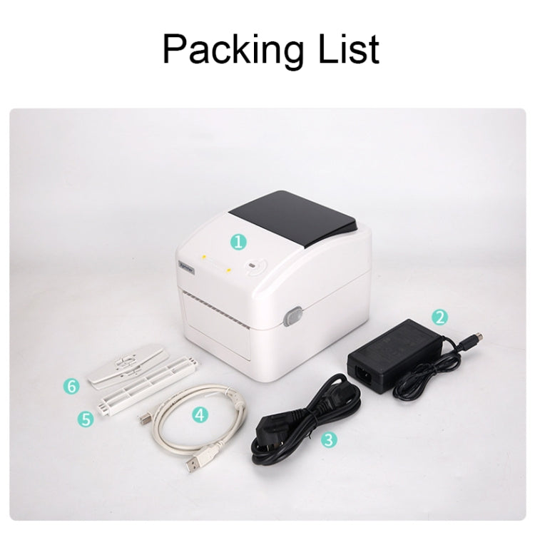 Xprinter XP-420B 108mm Express Order Printer Thermal Self-Adhesive Label Printer, USB+Bluetooth, USB+WIFI, USB+LAN Port