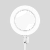 USB Desktop LED Ring Light Welding Auxiliary Magnifying Glass Lighting Desk Lamp, USB (White)