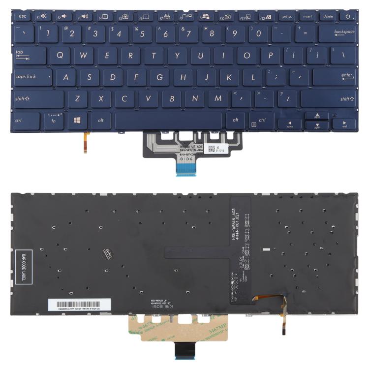 US Version Backlit Laptop Keyboard for Asus ZenBook 14 UX434 UX434F UX434FA UX434FL UX434FLC, UX434 UX434