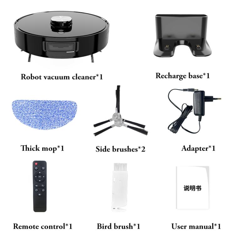 V8 Intelligent Automatic Recharging Sweeping Mopping Suction Robot, V8