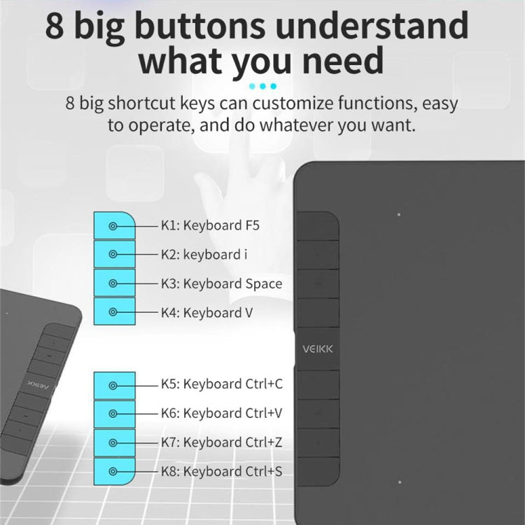 VEIKK VK1060 Hand-Painted Tablet Electronic Painting Board Can Be Connected To Mobile Phone, VK1060