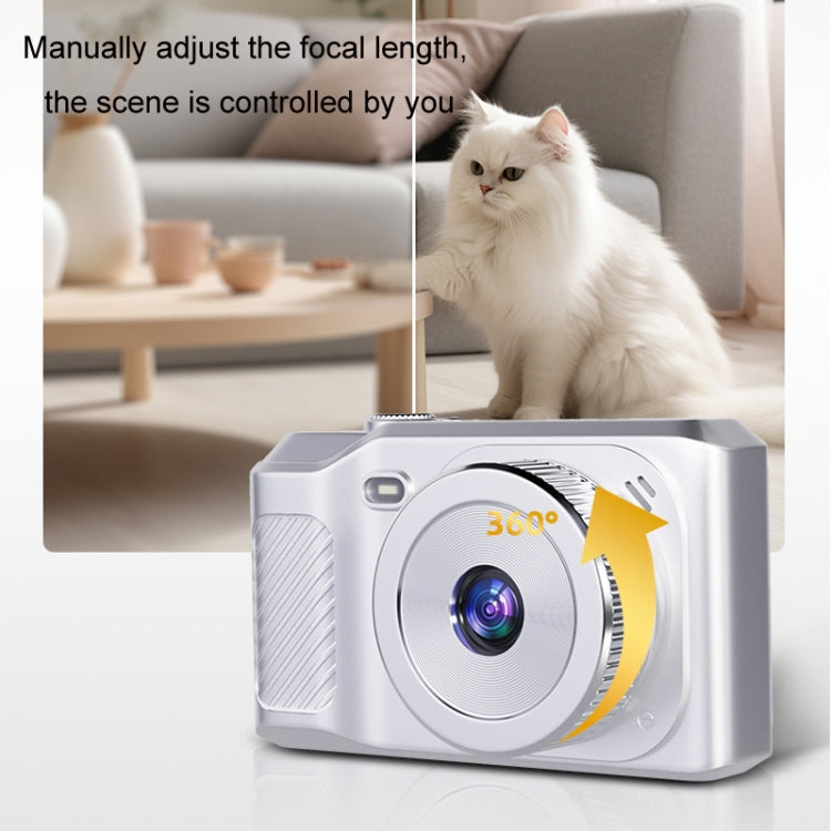 1080P HD Student Retro Digital Card Camera, White, Black, White+32G, Black+32G