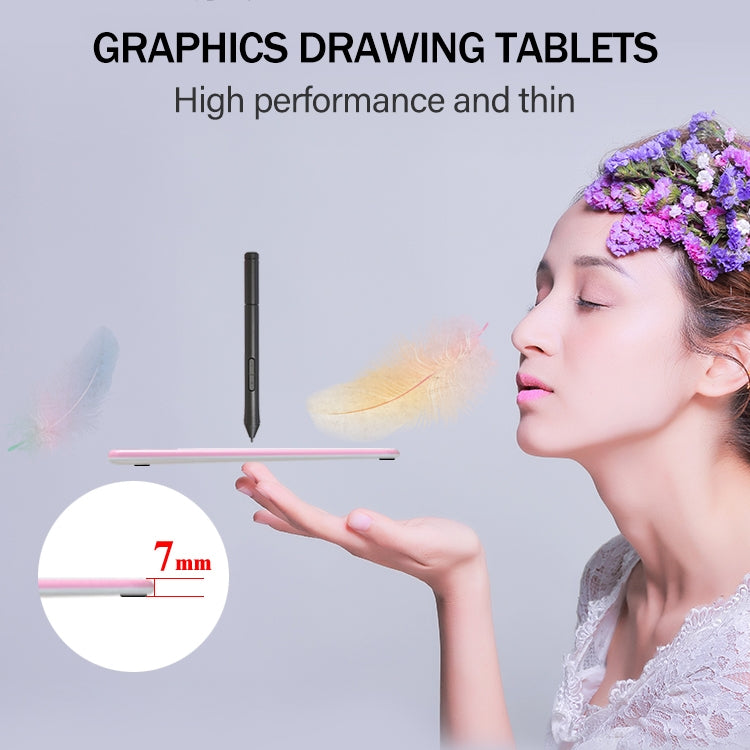 10Moons T503 Drawing Tablet Can Be Connected to mobile Phone Tablet with 8192 Passive Pen