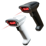 Deli 14880S Commodity Barcode Scanner Supermarket Express Wired Scanner, White, Black