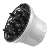 Universal Hair Diffuser Adaptable For Blow Dryers with Rotatable Design Curly Hair Large Wind Hood, White, Black