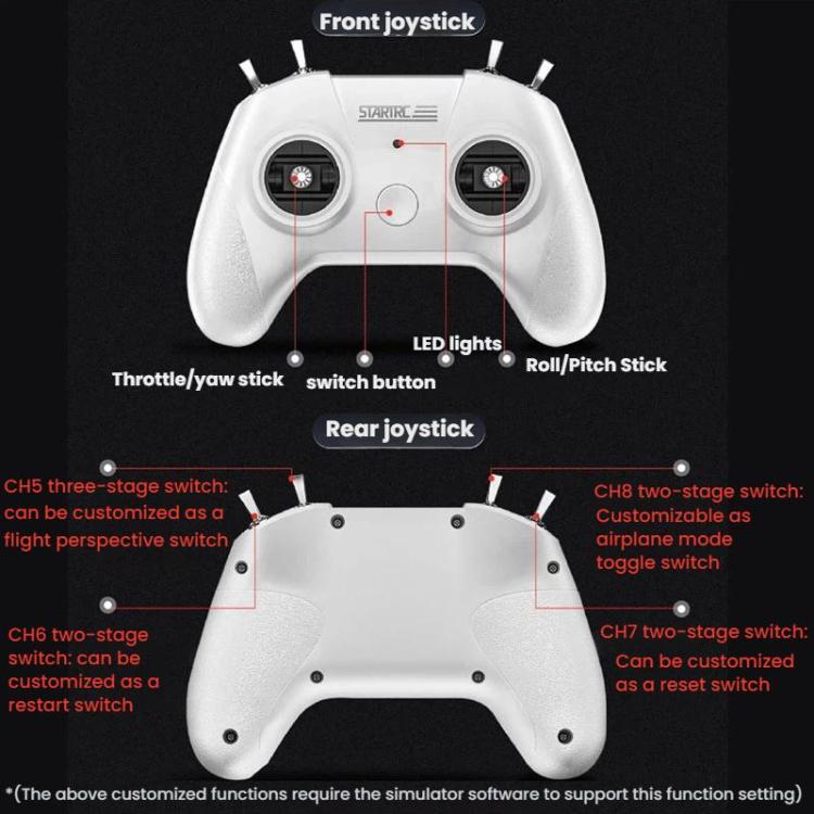 STARTRC S8 FPV Simulator Training Grip Modeling Drone Remote Controller