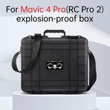 For DJI Mavic 4 Pro Creator Combo RC Pro 2 Explosion-Proof Case Storage Box Suitcase With Shoulder Strap