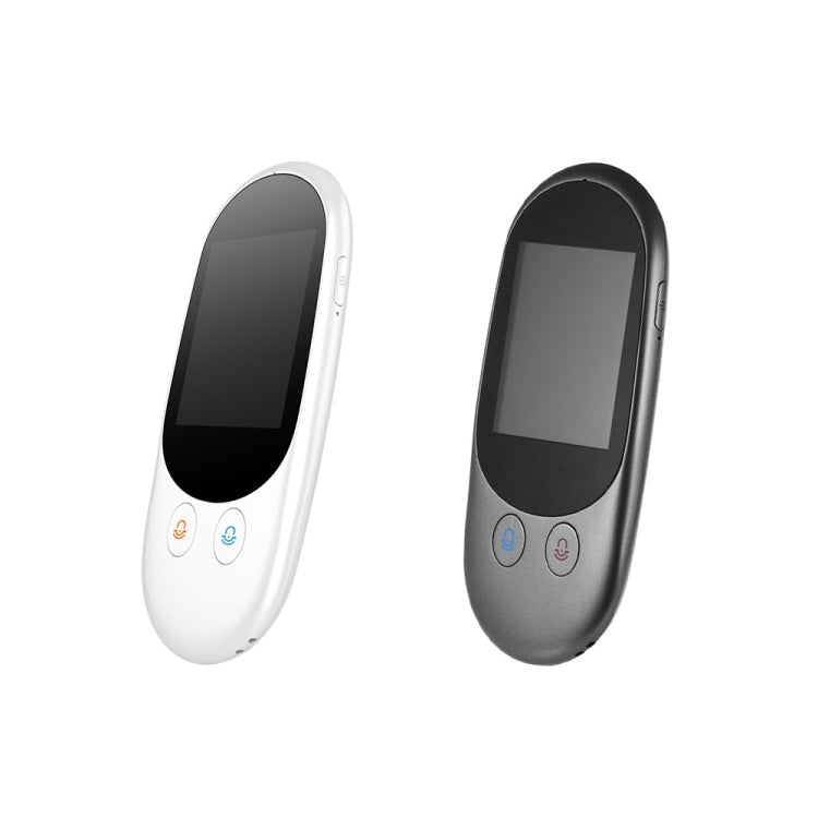 Travel Simultaneous Translator Scanning Recording Intelligent Voice Translator, White, Black