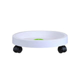 Universal Round Wheels Pot Tray Easy Moving Plant Pot Tray Garden Plate Plastic Stand