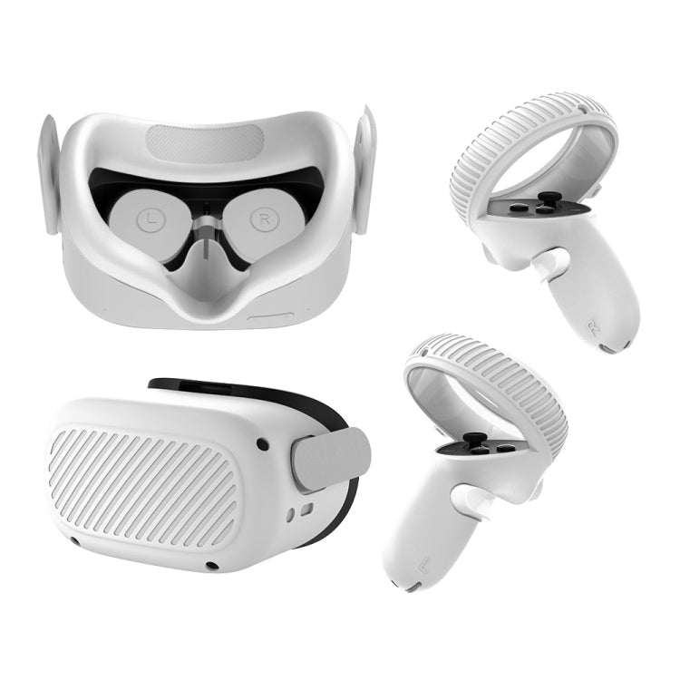 VR Glasses Lens Shell Handle Protective Case For Oculus Quest 2, White, Red, Green White