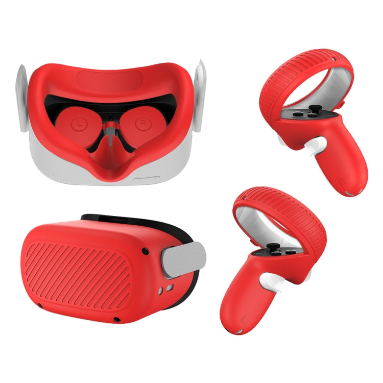 VR Glasses Lens Shell Handle Protective Case For Oculus Quest 2, White, Red, Green Red