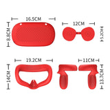 VR Glasses Lens Shell Handle Protective Case For Oculus Quest 2, White, Red, Green