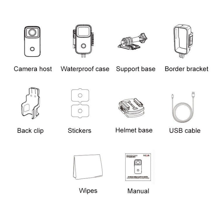 Thumb Action Camera 4K HD Anti-shake WiFi Camera, (White), (Black)