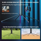 Q530TK Portable Metal Phone Stand Selfie Stick Expandable Auto Face Tracking Tripod with Single Fill Light, with Single Fill Light